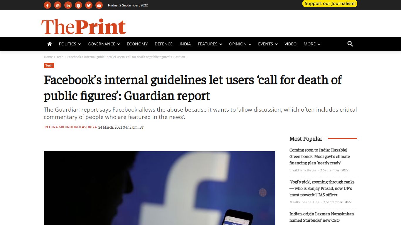 Facebook's internal guidelines let users 'call for death of public ...